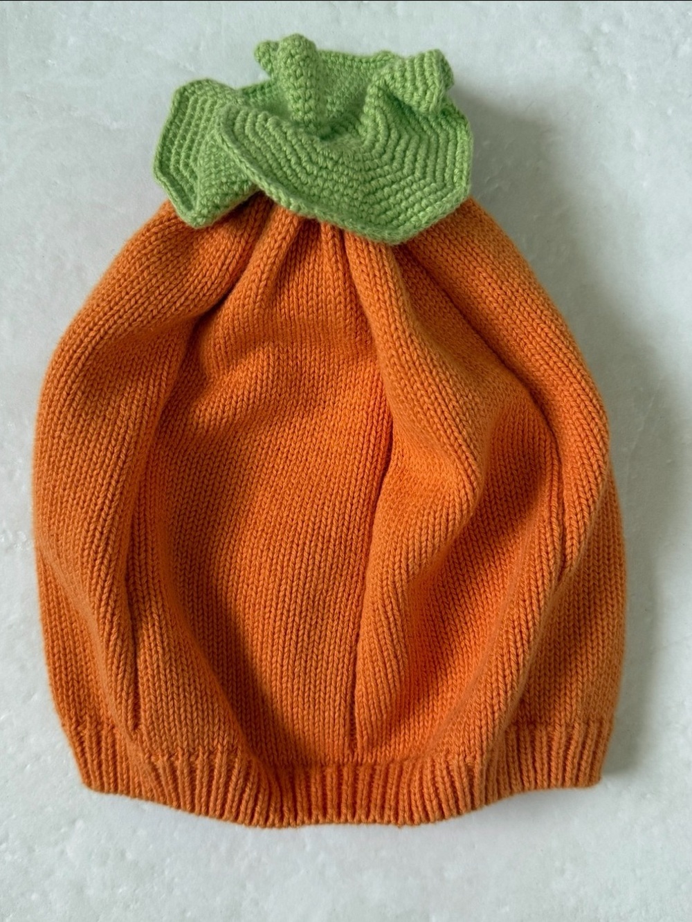 Gymboree Halloween Harvest Fall Festival Pumpkin Beanie Hat Orange 2T-3T